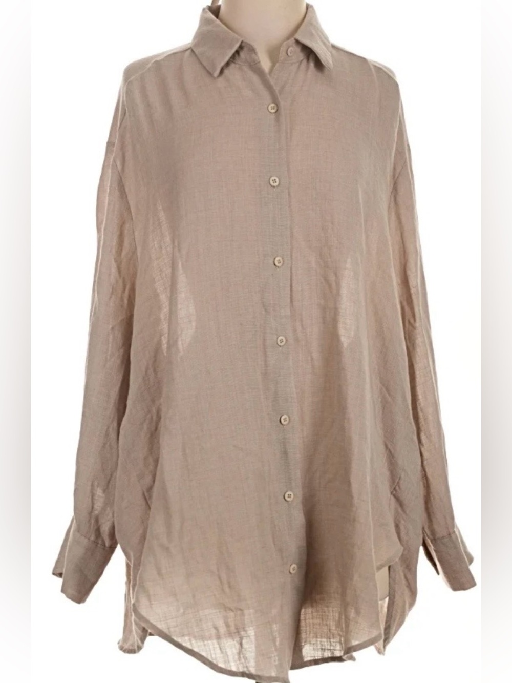 Miss Love Oversized Button-Down Shirt